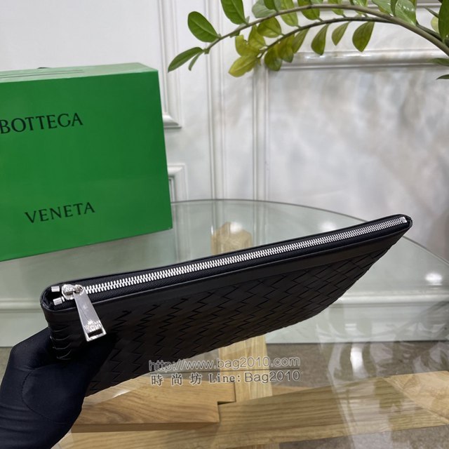 Bottega veneta高端男包 98081 寶緹嘉頂級胎牛皮手包 BV經典款編織男士手拿包  gxz1190